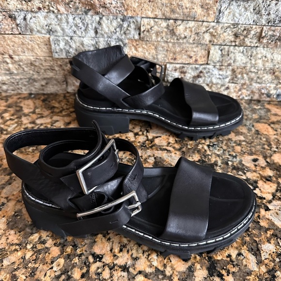 RAG & BONE Shiloh Ankle Strap Sandal in Sterling - Picture 4 of 9